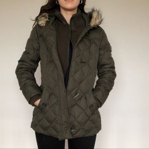 Army Green Puffer Jacket Lauren Ralph Lauren